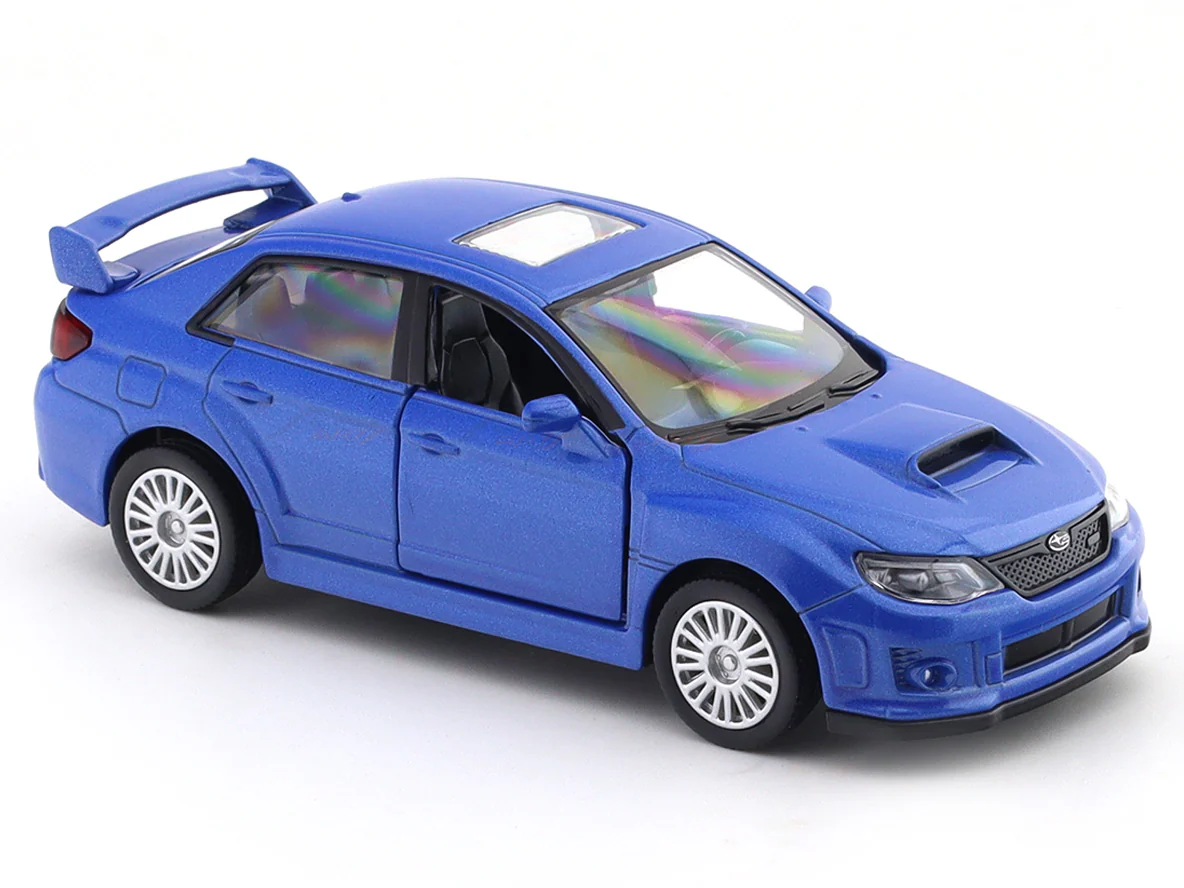 Subaru WRX STi Blue 1:33-42 RMZ City licensed pull back car scale model - Image 7