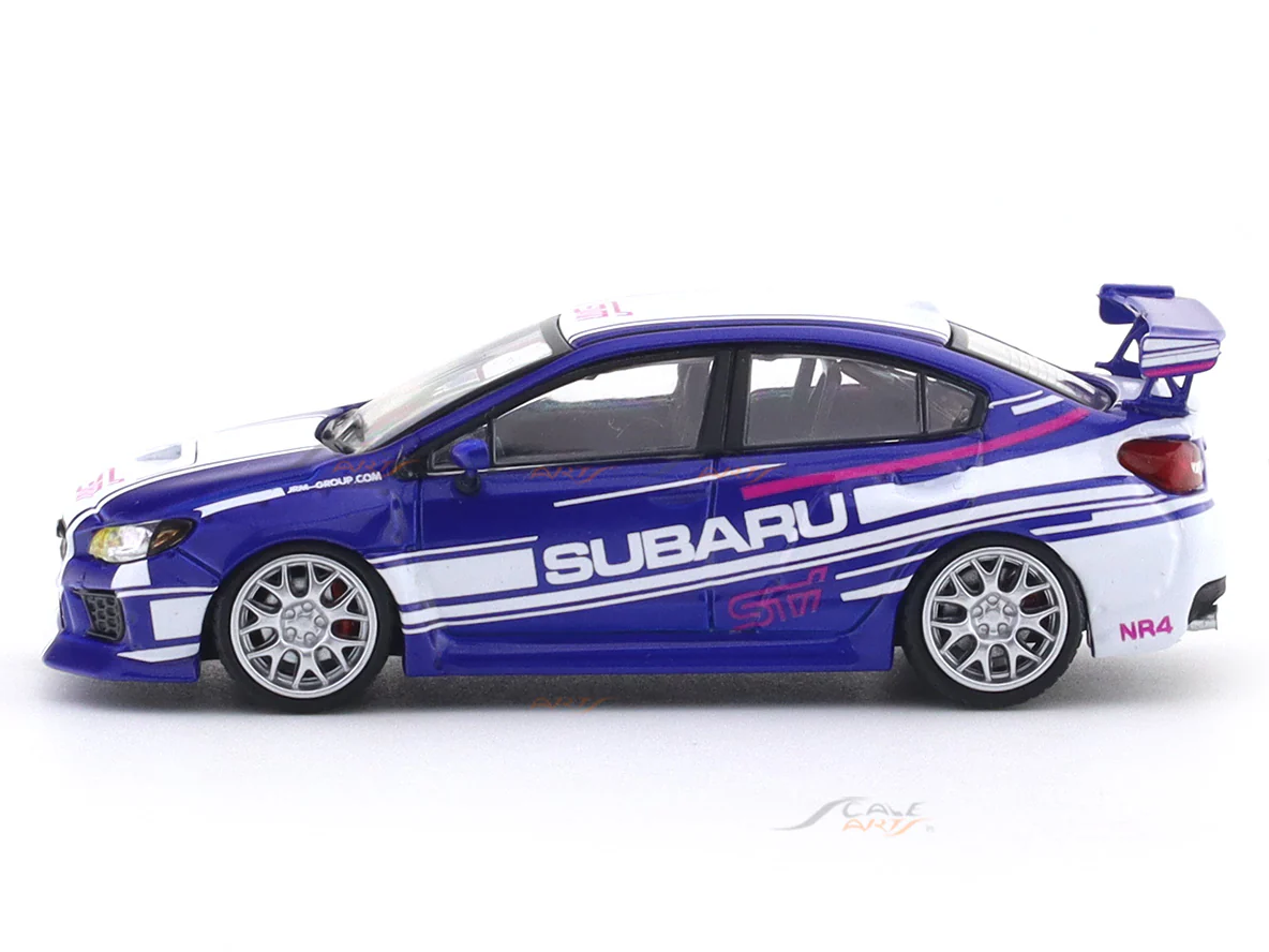 Subaru WRX STi with figure 1:64 Time Micro Diecast Scale Model Car Miniature - Image 3