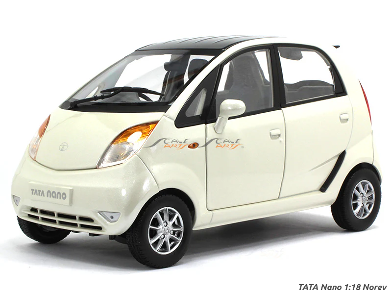 Tata Nano white 1:18 Norev diecast scale model car