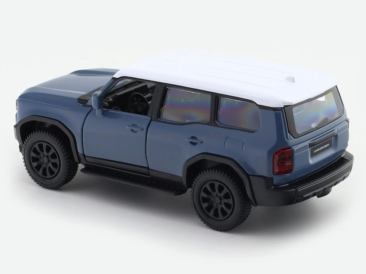Toyota Land Cruiser 250 Prado blue 1:33-42 RMZ City licensed pull back car scale model - Image 8