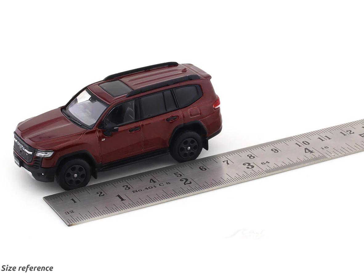 Toyota Land Cruiser JA300W GR Sport red 1:64 Hobby Japan diecast scale model collectible - Image 9