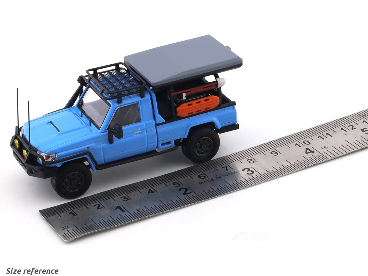 Toyota Land Cruiser LC79 Pickup blue 1:64 Autobots Model diecast scale model car - Image 11