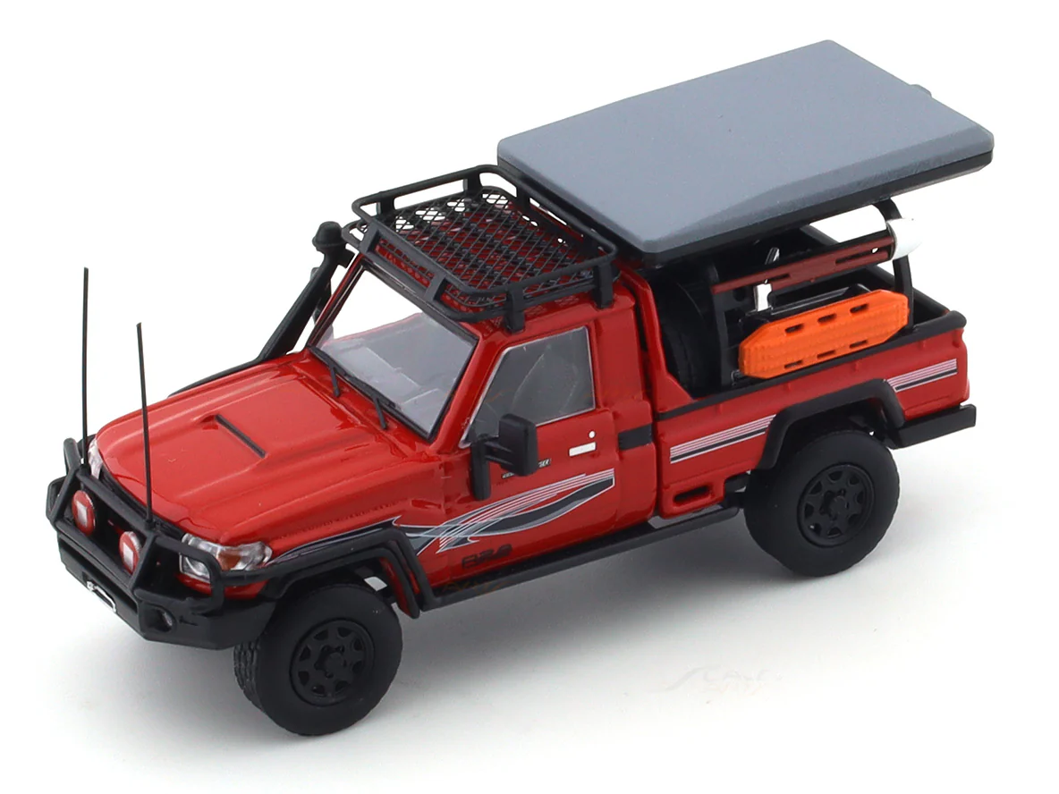 Toyota Land Cruiser LC79 Pickup red 1:64 Autobots Model diecast scale model car - Image 11