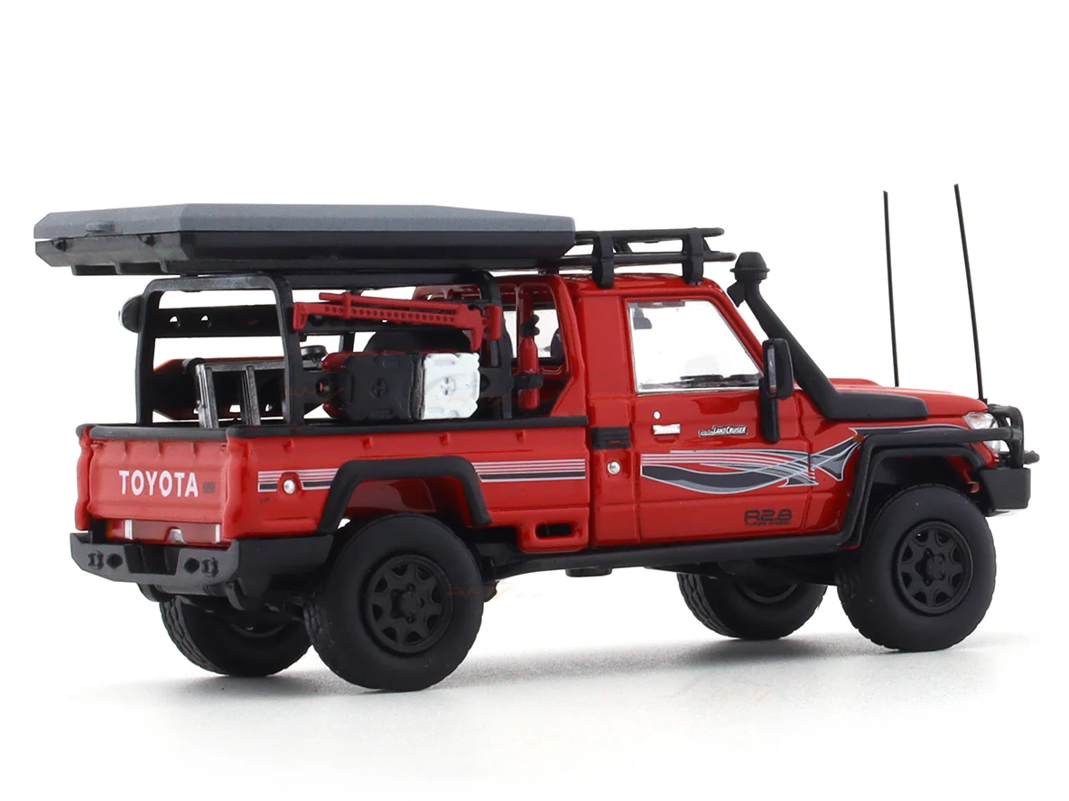 Toyota Land Cruiser LC79 Pickup red 1:64 Autobots Model diecast scale model car - Image 7