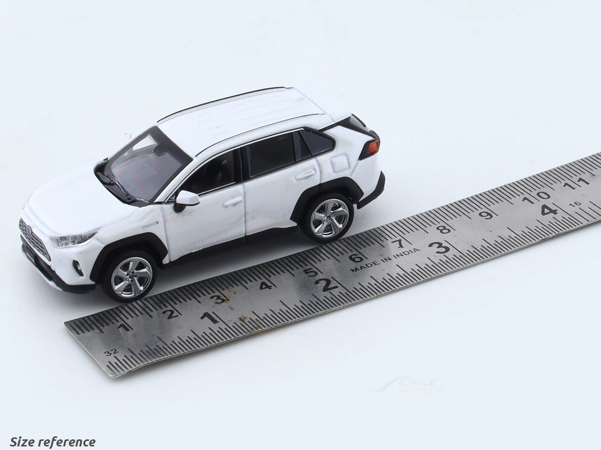 Toyota RAV4 white 1:64 LCD Model diecast scale model car collectible - Image 9