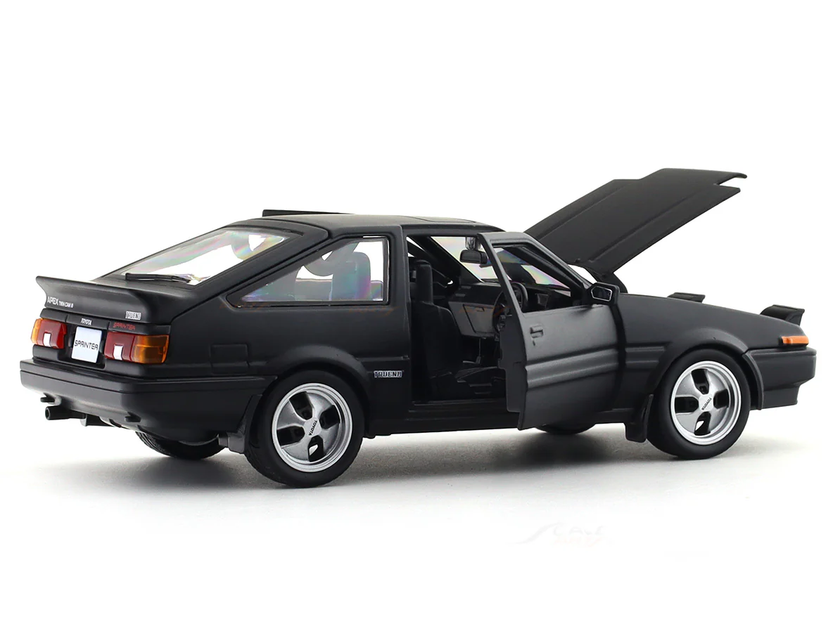 Toyota Sprinter Trueno AE86 Matte Black 1:24 Maisto licensed diecast Scale Model car collectible - Image 12