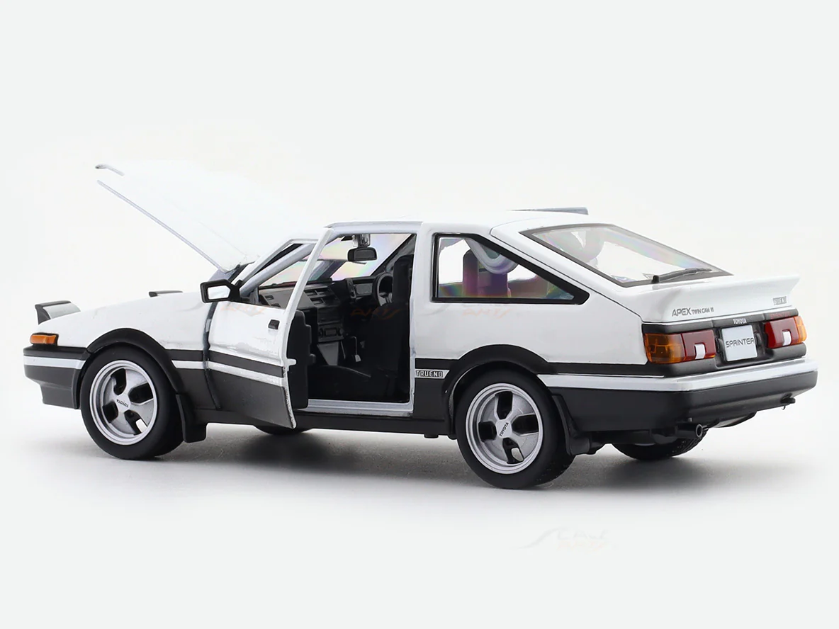 Toyota Sprinter Trueno AE86 White 1:24 Maisto licensed diecast Scale Model car collectible - Image 11