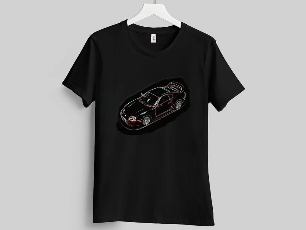 Toyota Supra design black T Shirt
