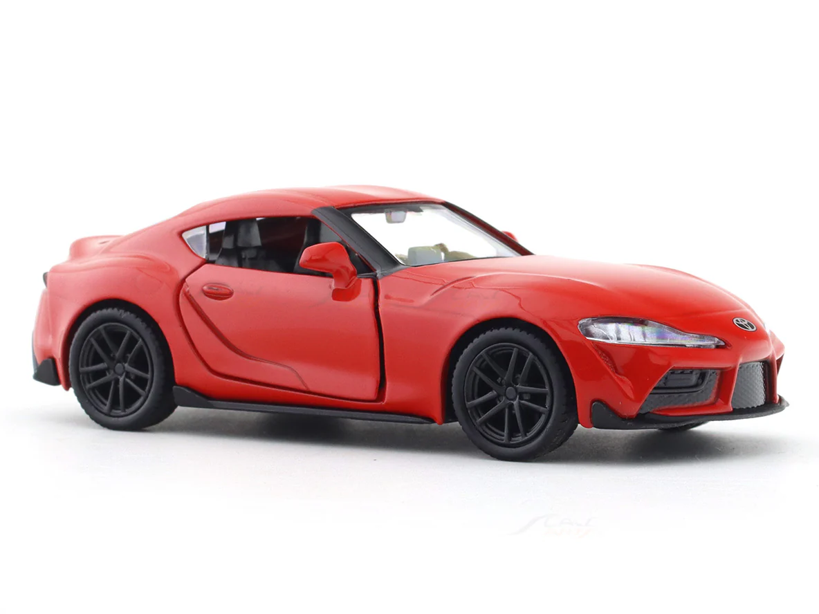 Toyota Supra red 1:33-42 RMZ City licensed pull back car scale model - Image 6