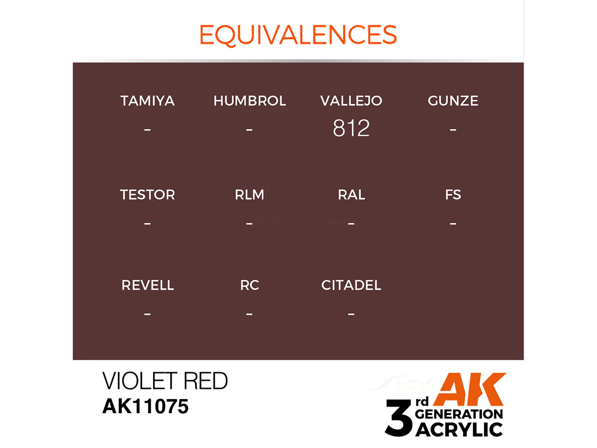 Violet Red 17ml AK Interactive acrylic color AK11075 - Image 2