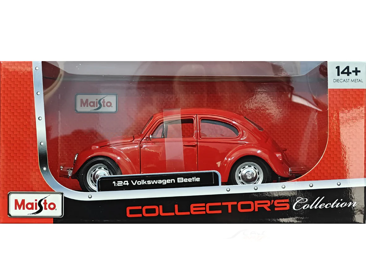 Volkswagen Beetle red 1:24 Maisto licensed diecast Scale Model car - Image 20