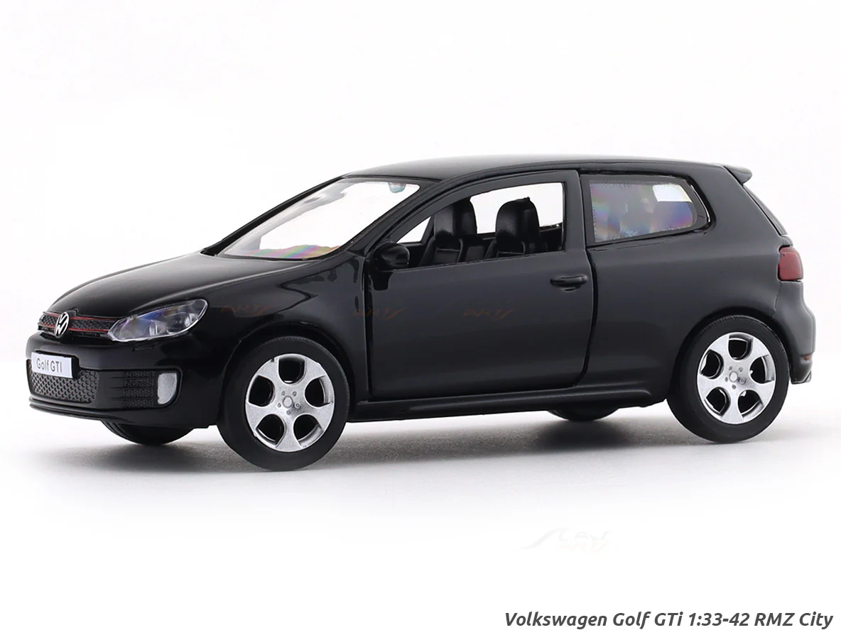 Volkswagen Golf GTi black 1:33-42 RMZ City licensed pull back car scale model