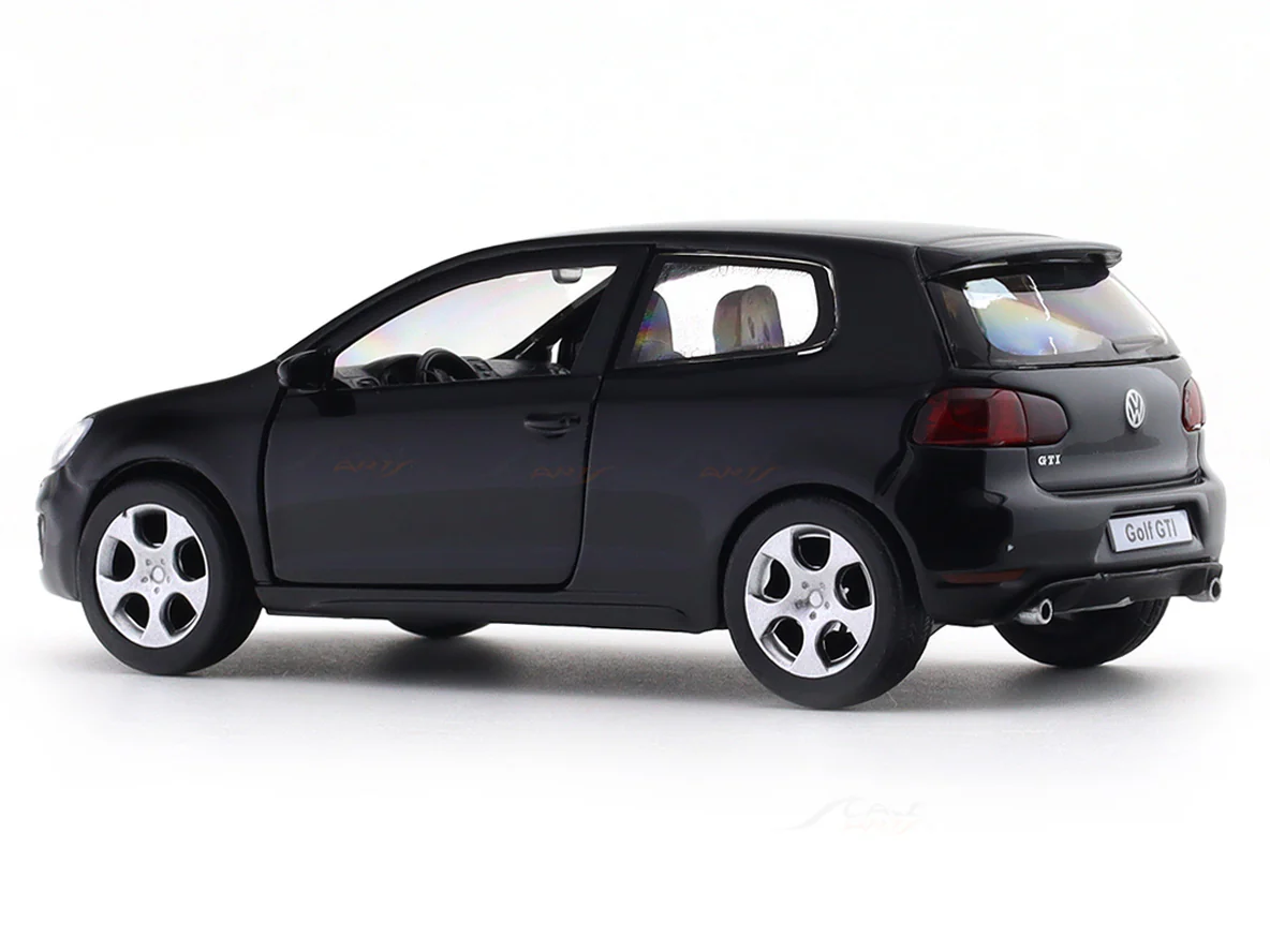 Volkswagen Golf GTi black 1:33-42 RMZ City licensed pull back car scale model - Image 3