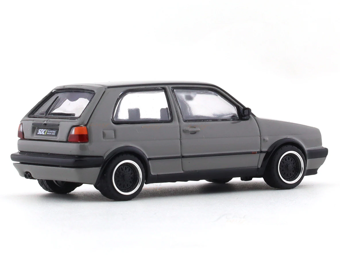 Volkswagen Golf GTi MkII grey 1:64 Pop Race diecast scale model car miniature - Image 4