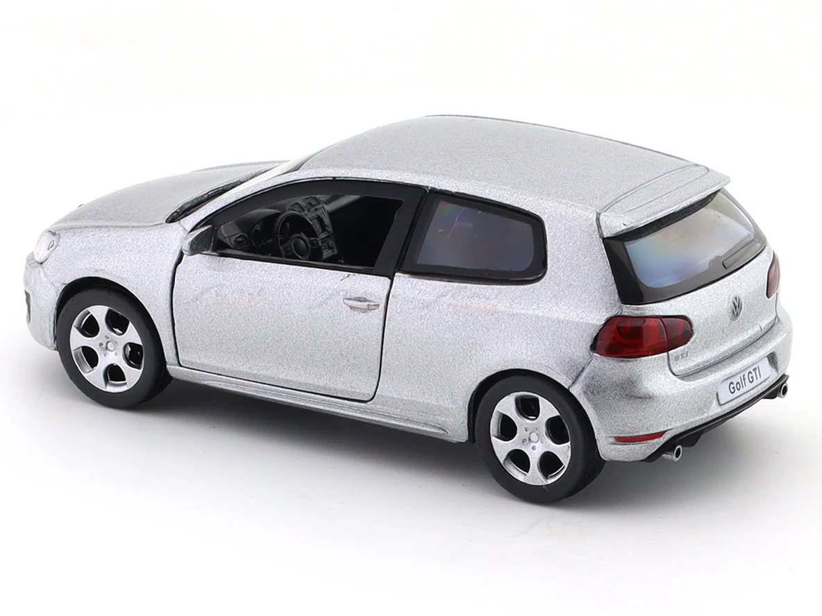 Volkswagen Golf GTi silver 1:33-42 RMZ City licensed pull back car scale model - Image 8