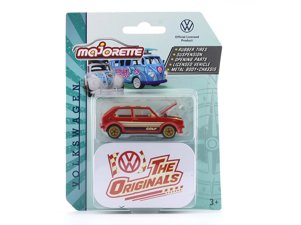 Volkswagen Golf red The Originals 1:64 Majorette scale model car