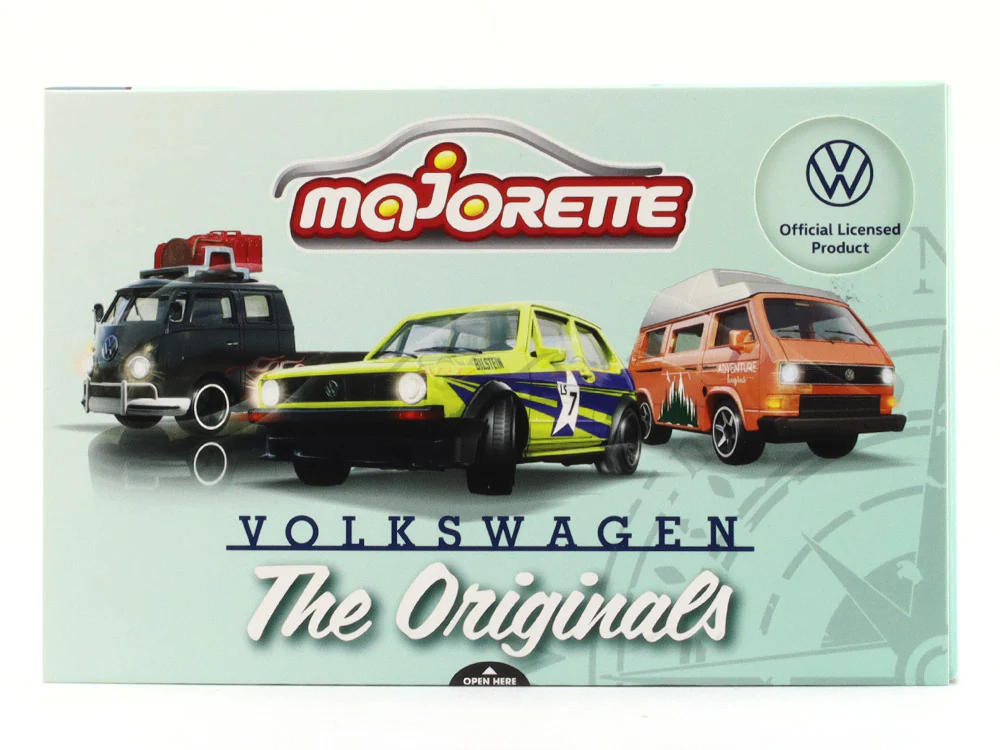 Volkswagen Originals T1 & Beetle set 1:64 Majorette scale model car - Image 4