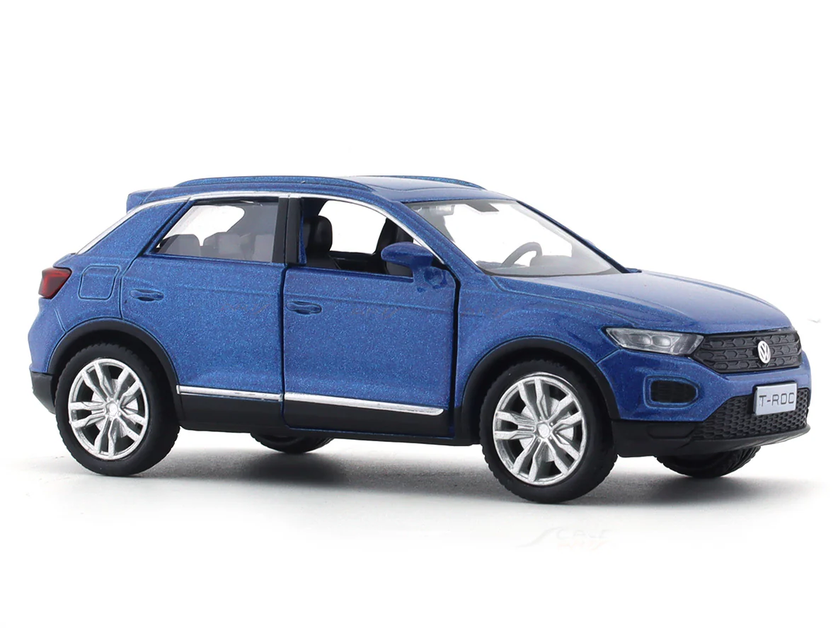 Volkswagen T Roc blue 1:32 RMZ City 5 inch pullback diecast scale model car - Image 6