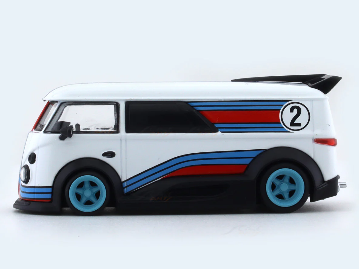 Volkswagen T1 martini 1:64 Mini Dream diecast scale model car miniature - Image 2