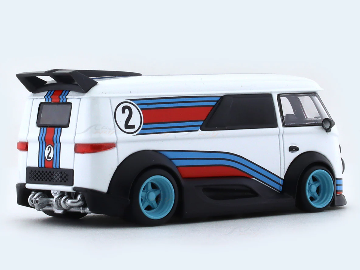 Volkswagen T1 martini 1:64 Mini Dream diecast scale model car miniature - Image 4