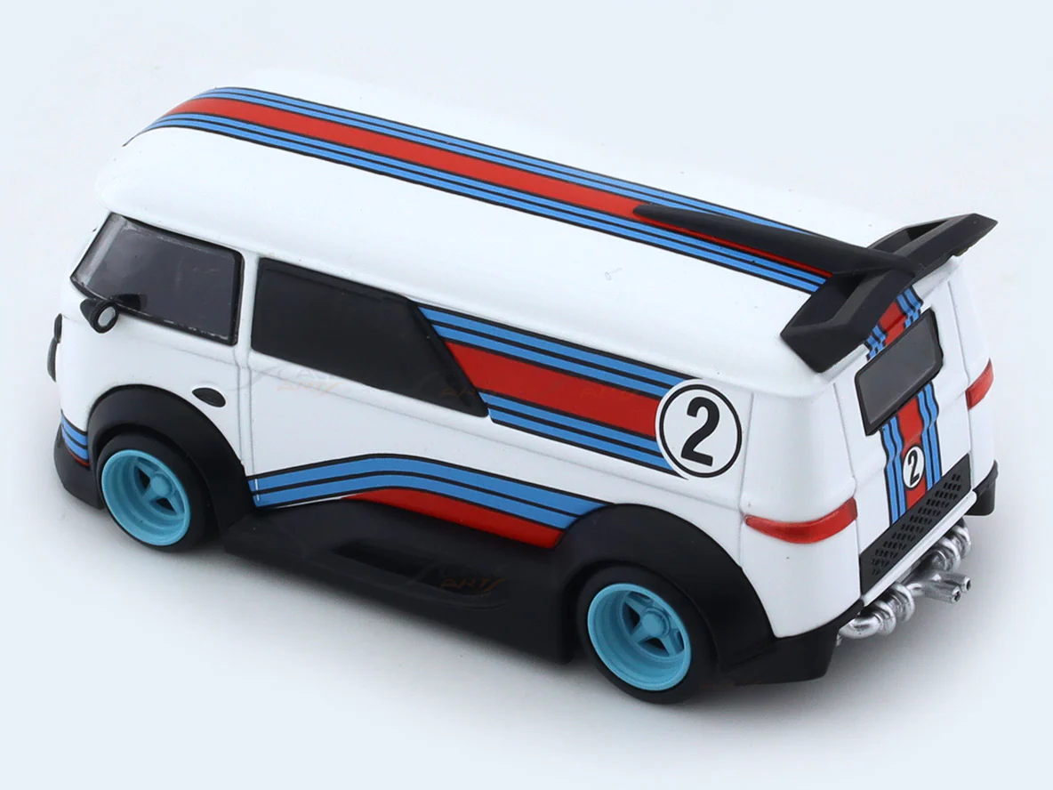Volkswagen T1 martini 1:64 Mini Dream diecast scale model car miniature - Image 8
