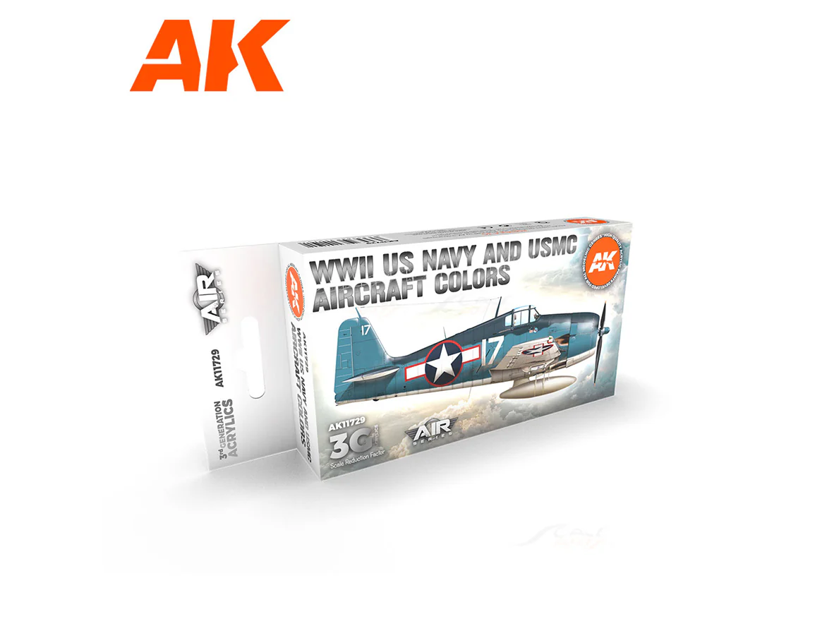 WWII US Navy & USMC Aircraft Colors AK Interactive acrylic color AK11729
