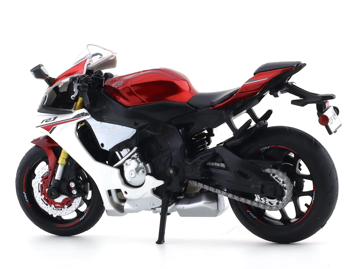 Yamaha YZF R1 Red 1:12 MSZ licensed diecast scale model bike collectible - Image 4